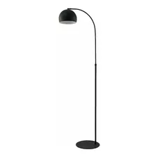 Lampara De Pie Arco Small Negra Moderna Apto Led Luz Desing