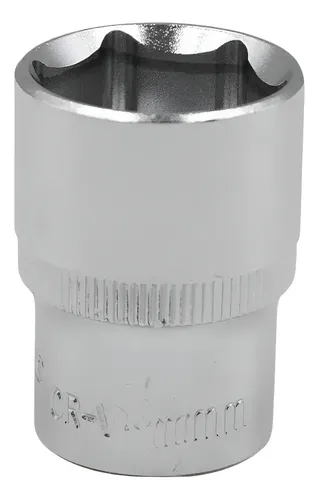 Llave Tubo 25 Mm Enc 1/2 Hexagonal Bremen 3834 Cromado Plateado