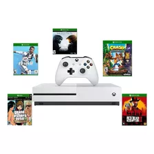 Microsoft Xbox One S 1tb Standard Cor Branco Com Jogos