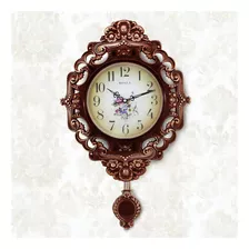 Relógio De Parede Cobre Quartz Clock Luxo Com Pendulo 59cm