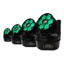 4 Moving Bee Eye 6 Leds Osram De 15w Rgbw Quadriled Dmx