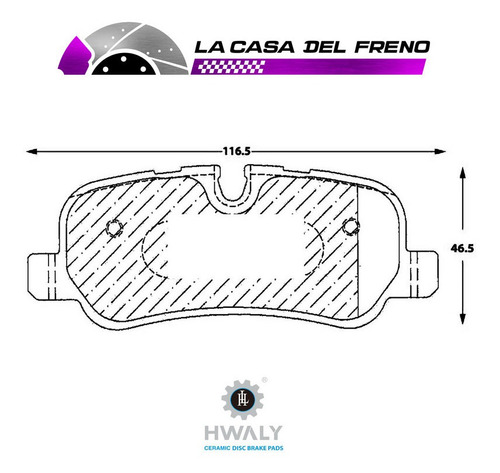 Pastilla Freno Tra Land Rover Discovery Iii 4.4 2005 Aj34taa Foto 3