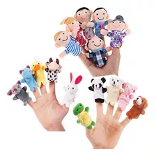 Marionetas De Dedos De Animales Y Miembros De La Familia 16