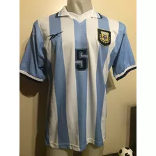 Camiseta Argentina 1999 2000 Redondo #5 Real Madrid L - Xl