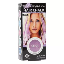 Hair Chalk Importado Apto Niños Pintar Pelo Violet Sky