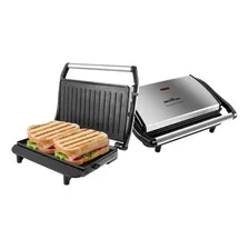 Sanduicheira Grill Eletrica Press Inox Britânia Grelha 110v