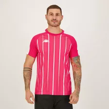 Camisa Kappa Reindy Rosa E Branca