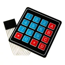 Teclado Membrana Matricial 4x4 Autoadhesivo Arduino