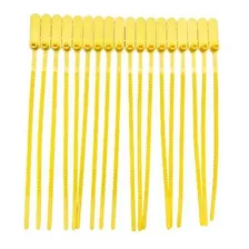 1000 Lacre Para Malote Numerado 23cm Amarelo