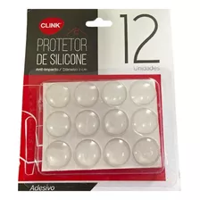 Protetor Silicone Anti Impacto Adesivo Porta Armário 12 Pçs