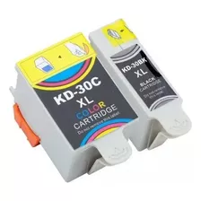Combo Cartucho Para Kodak 30 Xl Negro + 30xl Color Juego