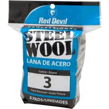 Esponjas De Lana Red Devil Steel, Nivel De Grosor 3, Unidad