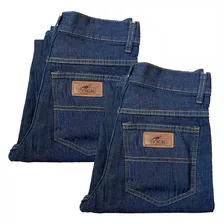 Kit 2 Calças Masculina Jeans Pra Trabalho Corte Reto 