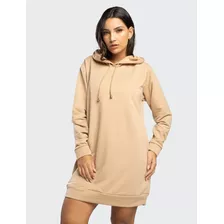 Vestido Camisão Manga Longa Feminino Moletinho Moda Inverno