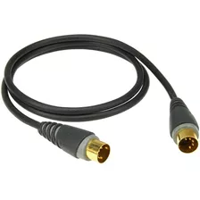 Cable Midi Digital De 1,8 Metros 5 Pines Klotz Mid-018 Oro