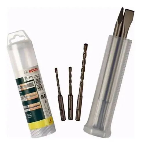 Juego Kit Set 3 Mechas Cincel Y Punta Bosch Sds Plus Dgm