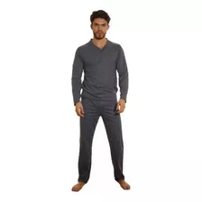 Pijama Hombre Invierno Liso 100% Algodón Premium Paytity 