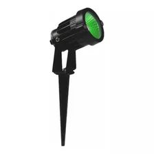 Luminária Espeto Jardim Led 7w Verde Prova Dágua Bivolt