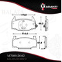 Balatas Traseras Pontiac T1000 1985 1986 Ceramic