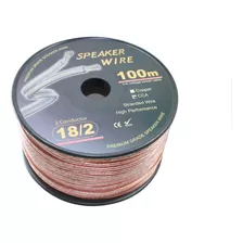 Cable Paralelo 2x18 Awg Transparente Carrete De 100 Metros