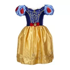 Vestido Branca De Neve Princesa Menina Tam 4 Anos Infantil 