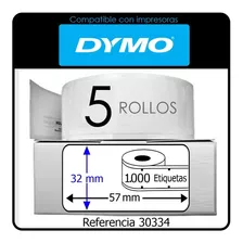 5000 Etiquetas Para Dymo De 32x57 Mm