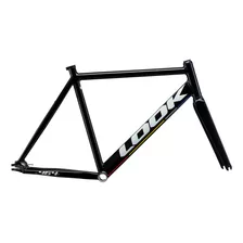 Frameset Cuadro De Pista Look Al 464p Aluminio - Muvin