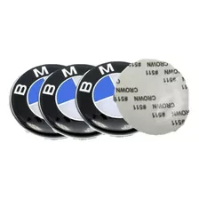 Emblema Bmw 45mm Moto Volante Carro Azul Blanco Set X3