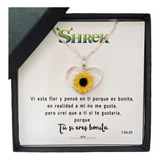 Shrek |collar Girasol Anillos Compromiso  Promesa Joyeria