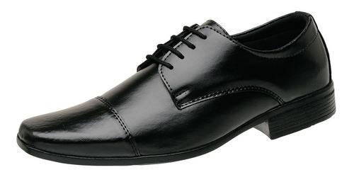 Sapato Social Masculino Preto Com Cadarço Elegante