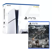 Consola Ps5 Slim Con Lector De Discos + Demons Souls