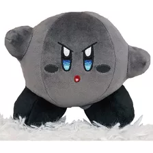 Kirby Gris Oscuro Negro Black Suave Nintendo Peluche 15 Cm