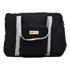 Bolso Para Viaje Con Bolsillo Exterior - Negro