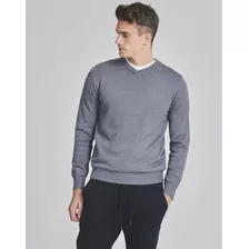 Sweater Manga Larga Ejecutivo Hombre Cuello En V Basico