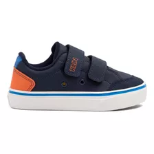 Tênis Infantil Menino Klin Velcro Luxo Masculino Conforto