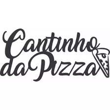 Aplique Mdf Cantinho Gourmet - Cantinho Da Pizza