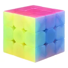Tanch Qiyi Warrior W 3x3x3 Jelly Speed Cube Stickerless Cubo