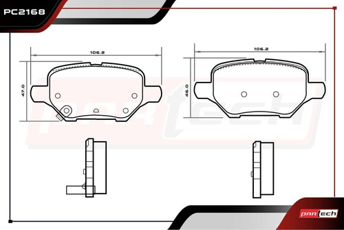 Balatas Traseras Buick Encore 2018 2021 Foto 2