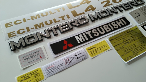 Mitsubishi Montero Std Calcomanias Y Emblemas Foto 2