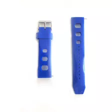 Pulseira De Silicone Azul Encaixe 20mm