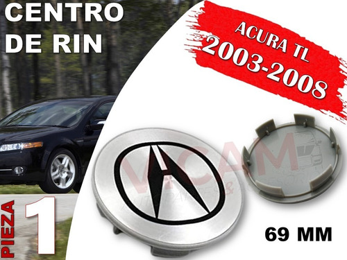 Centro De Rin Acura Tl 2003-2008 69 Mm (gris) Foto 2