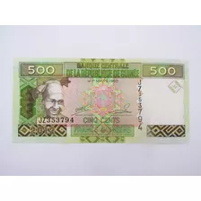 Cédula República Da Guiné 500 Cents Francs 2012 Fe Lote 88
