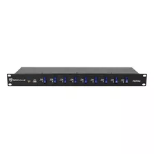 Rockville 1u 15a Rack Mount Dj Pro Audio Power Supply Strip 