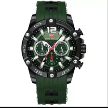 Reloj Hombre Deportivo Mini Focus 0349g Cronografo Lujo Caja