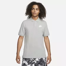 Polo Para Hombre Manga Corta Nike Sportswear Gris 