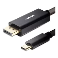 Cable De Audio/video Usb-c A Displayport Negro, 1,8m