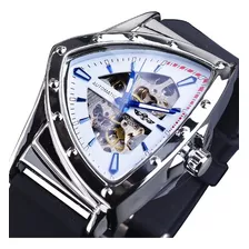 Reloj Automático Hombre Esqueleto Triángulo Dorado