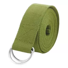 Cinturón Elongación Yoga Ionify Dstrap Algodon Stretching Color Verde