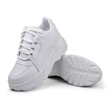 Tênis Feminino Original Plataforma Branco Novo