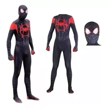 Traje De Spiderman Cosplay Para Medias Miles Morales